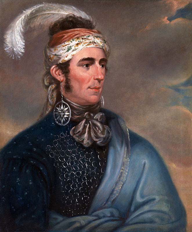 Major John Norton as Mohawk Chief Teyoninhokarawen